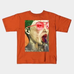 Vintage|Surreal|Aesthetic collage Kids T-Shirt